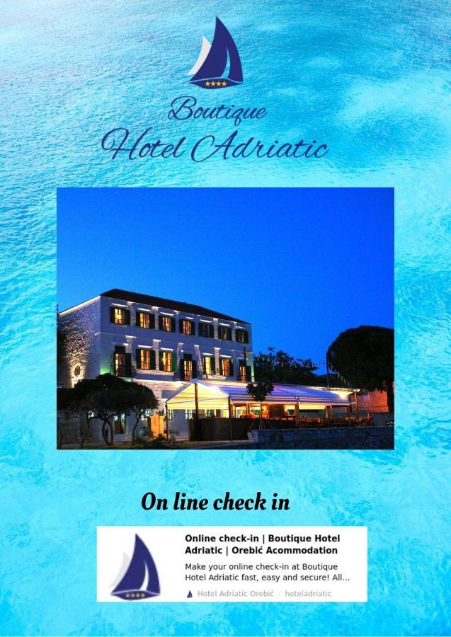 Heritage Boutique Hotel Adriatic-Adults Only Orebić Esterno foto